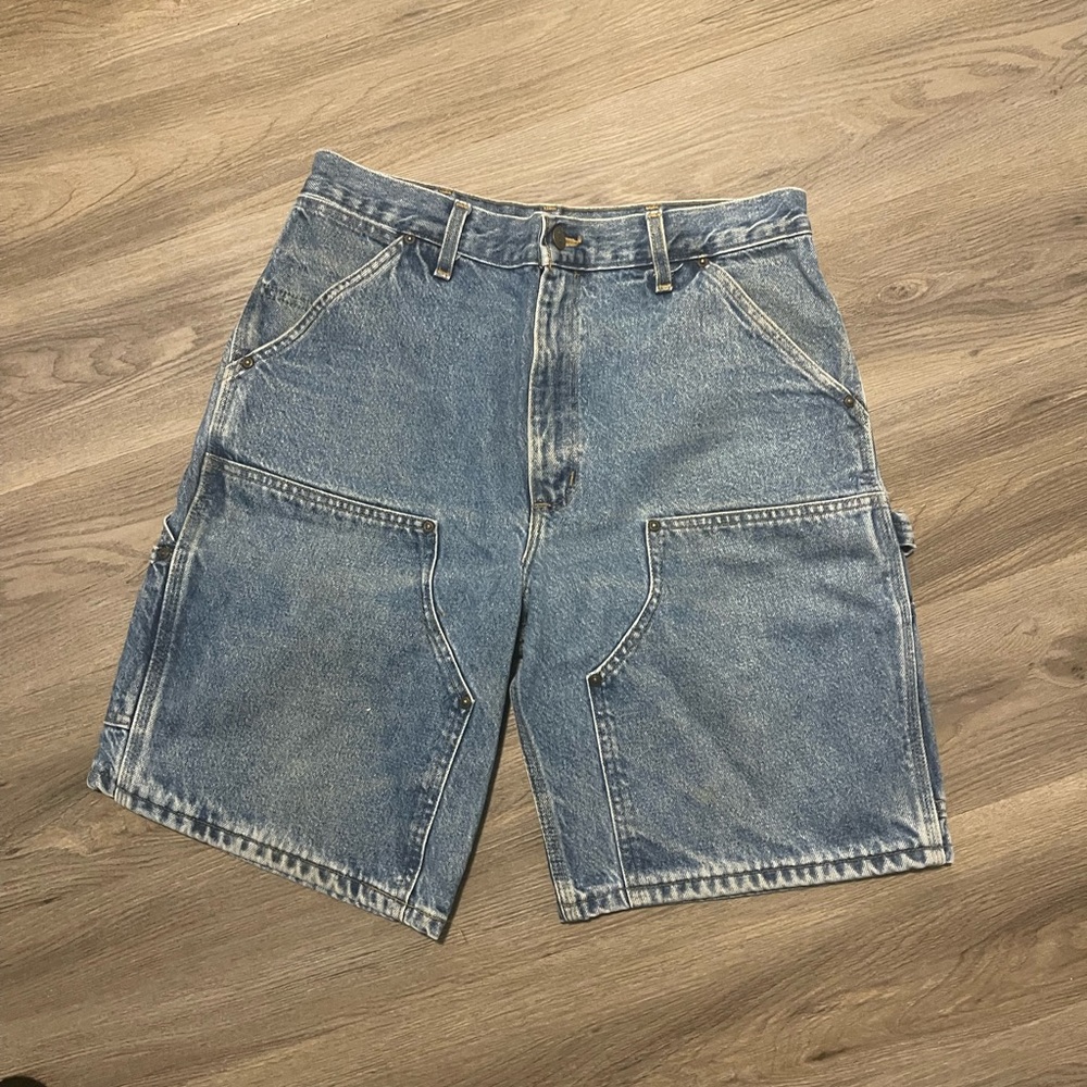 Carhartt Men's Light Blue Denim Carpenter Shorts